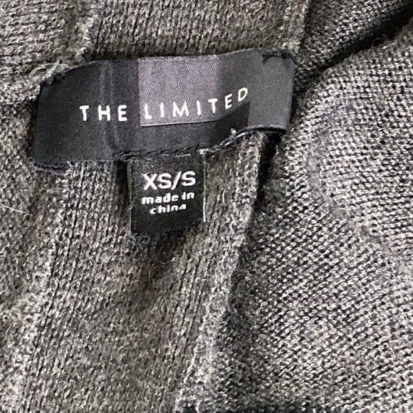 The Limited Women's XS/S Poncho Sweater Gray Black - Picture 6 of 8